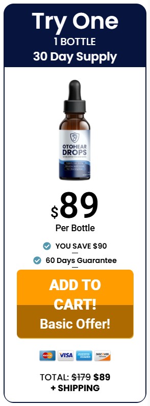 OtoHear Drops 1 Bottle Price