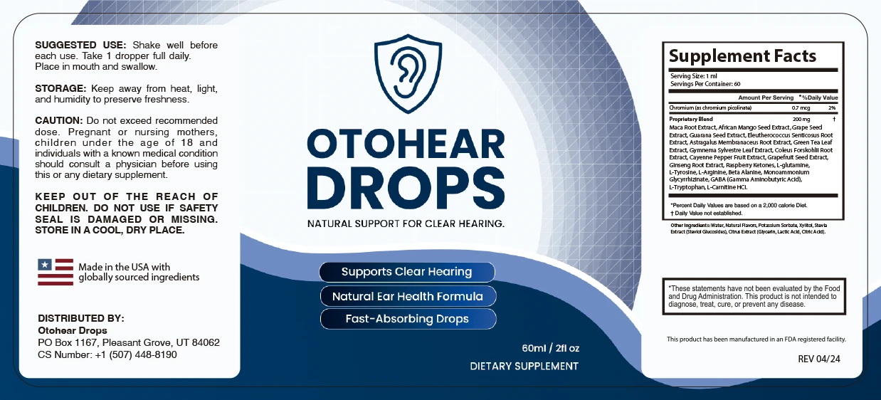 OtoHear Drops Lebel